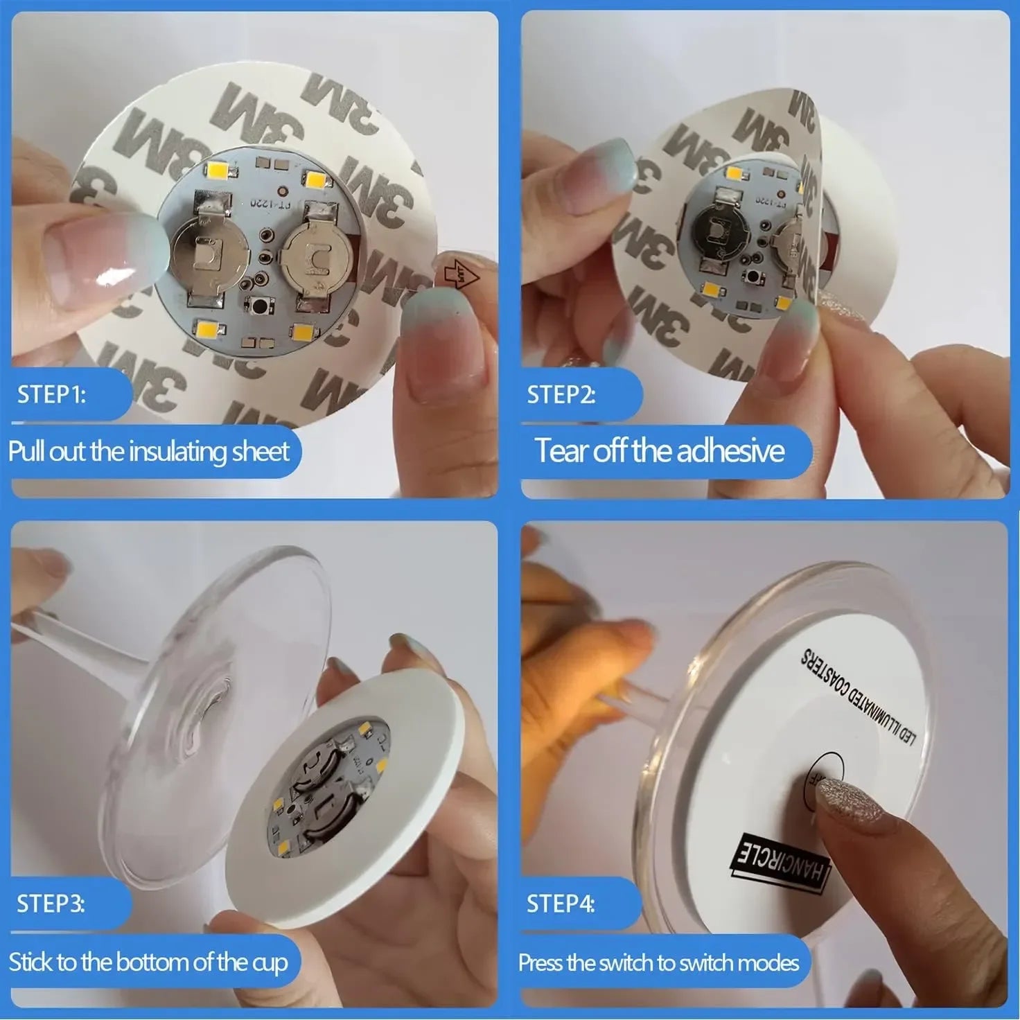 LED Bottle Light Sticker