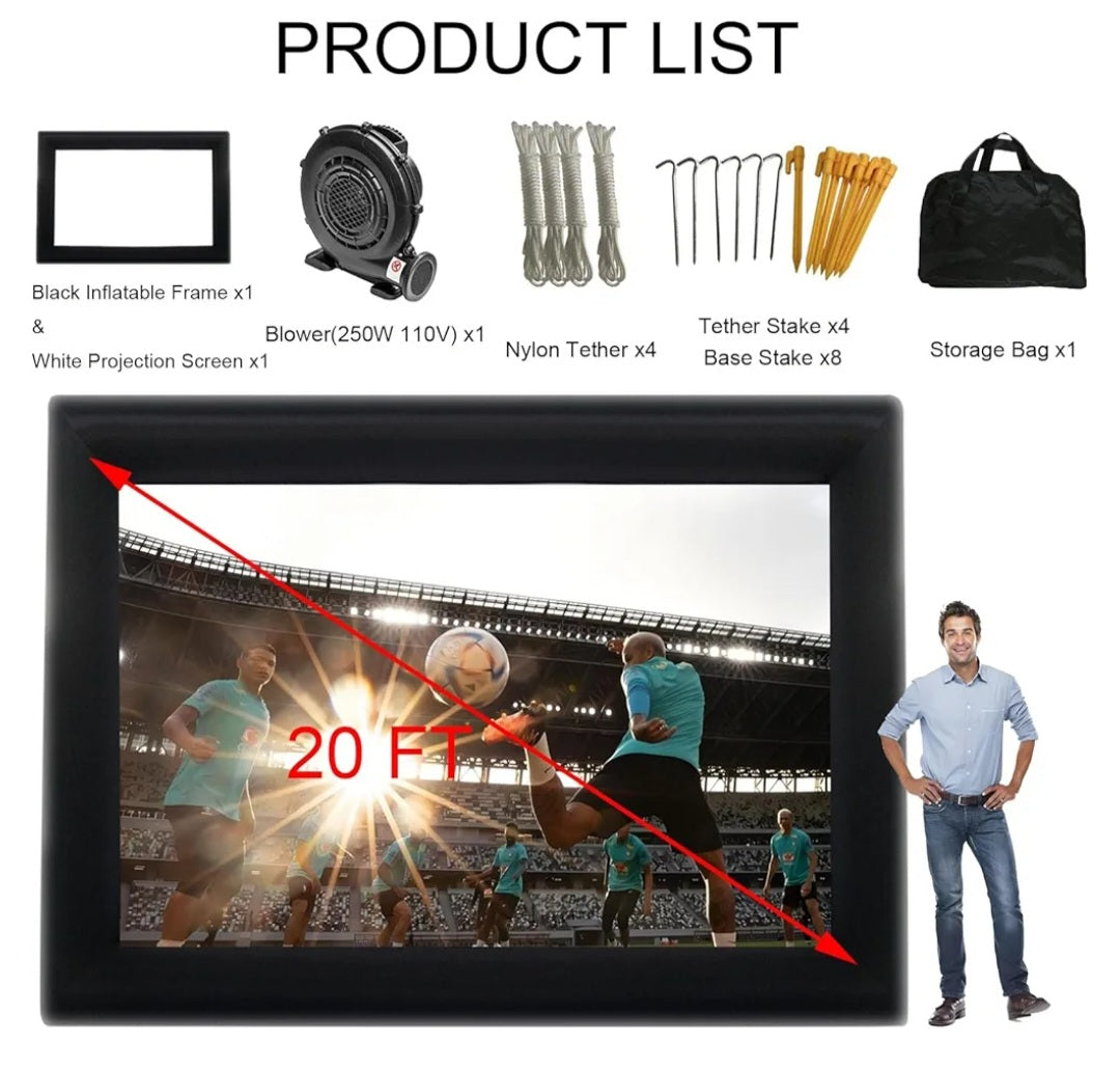20ft Inflatable Projector Screen
